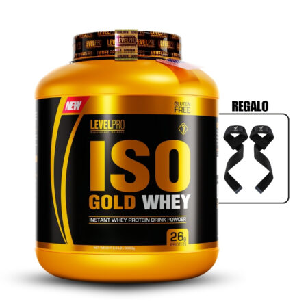 Iso Gold Whey 6.6Lbs Vainilla+Straps