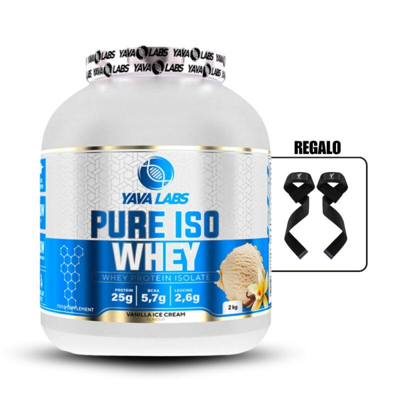 Proteína Yava Labs Iso Whey 2Kg Vainilla+Straps