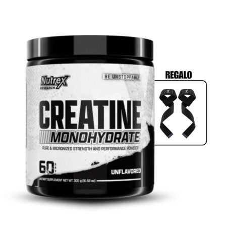 Creatina Monohidratada Nutrex Creatine 300 Gr+Straps