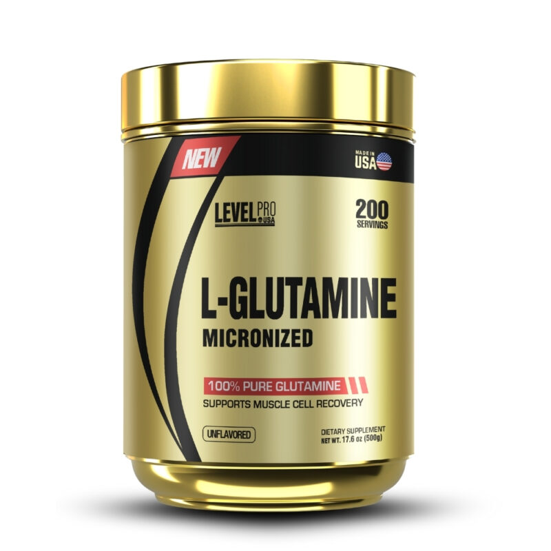 Glutamina Micronizada Level Pro 500Gr+Straps - Imagen 2