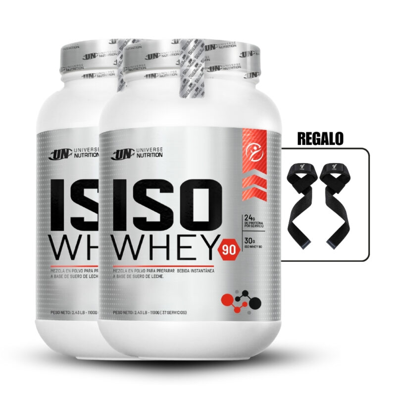 Iso Whey 90 1.1 Kg Cookies & Cream Pack X2+Straps