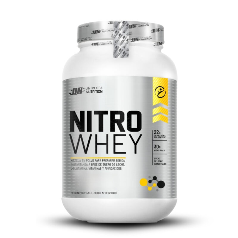 Nitro Whey 1.1 Kg Vainilla Pack X2+Straps - Imagen 2