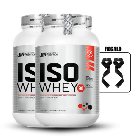 Iso Whey 90 1.1 Kg Chocolate Pack X2+Straps