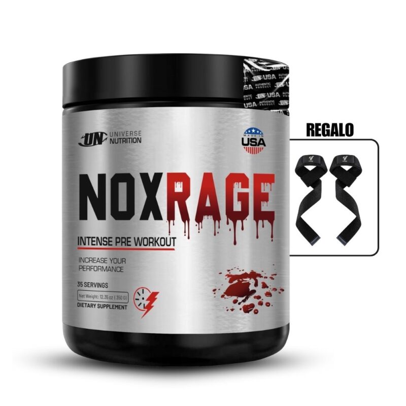 Nox Rage 350Gr Fruit Punch+Straps