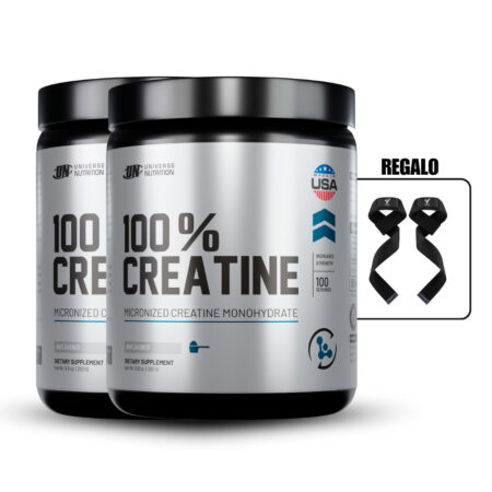 Creatina Monohidratada Universe Nutrition 250Grpack X2+Straps