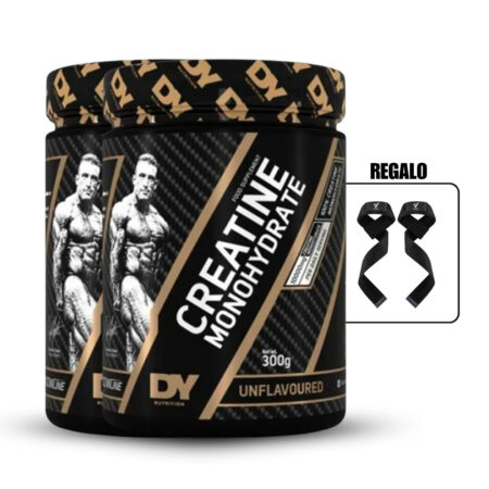 Creatina Monohidratada Dorian Yates 300Gr Pack X2+Straps