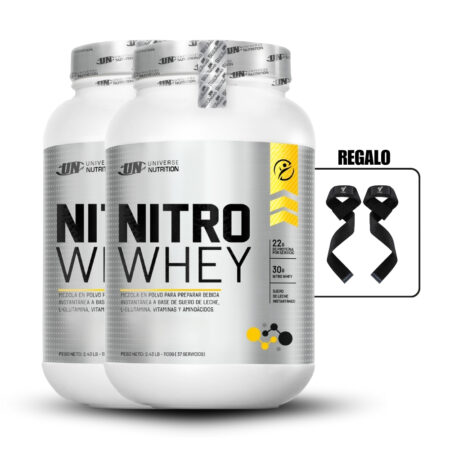 Nitro Whey 1.1 Kg Cookies & Cream Pack X2+Straps