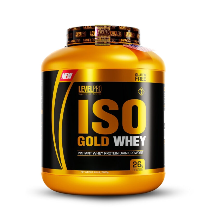Iso Gold Whey 6.6Lbs Vainilla+Straps - Imagen 2