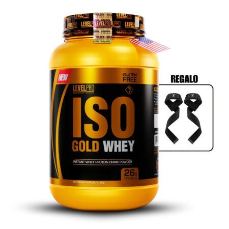 Iso Gold Whey 2.43Lbs Cookies+Straps