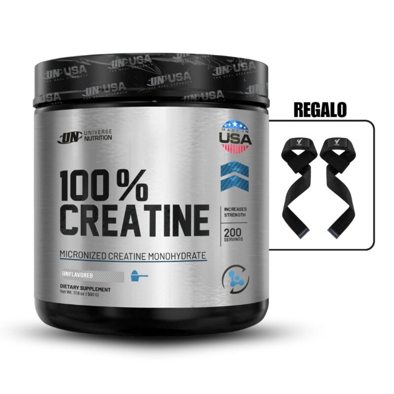 Creatina Monohidratada Universe Nutrition 500Gr+Straps - Imagen 2