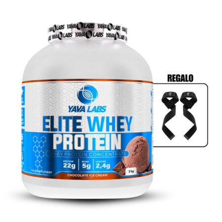 Proteína Yava Elite Whey Protein 2Kg Chocolate+Straps