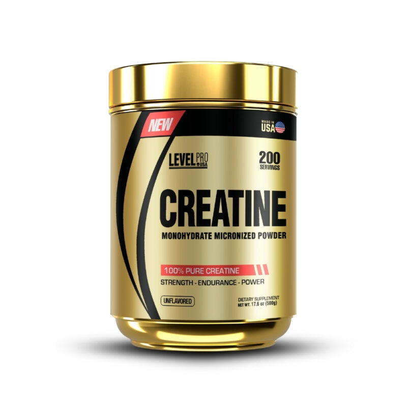 Creatina Monohidrata Level Pro 500Gr Pack X2+Straps - Imagen 2