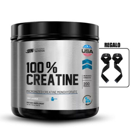 Creatina Monohidratada Universe Nutrition 500Gr Pack X2+Straps