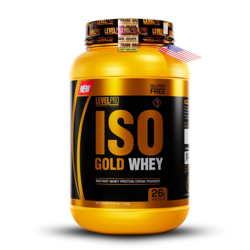 Iso Gold Whey 2.43Lbs Rich Chocolate+Straps - Imagen 2