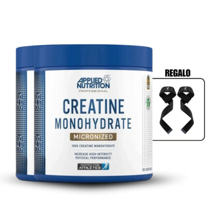 Creatina Monohidratada Applied Nutrition 250Gr Pack X2+Straps