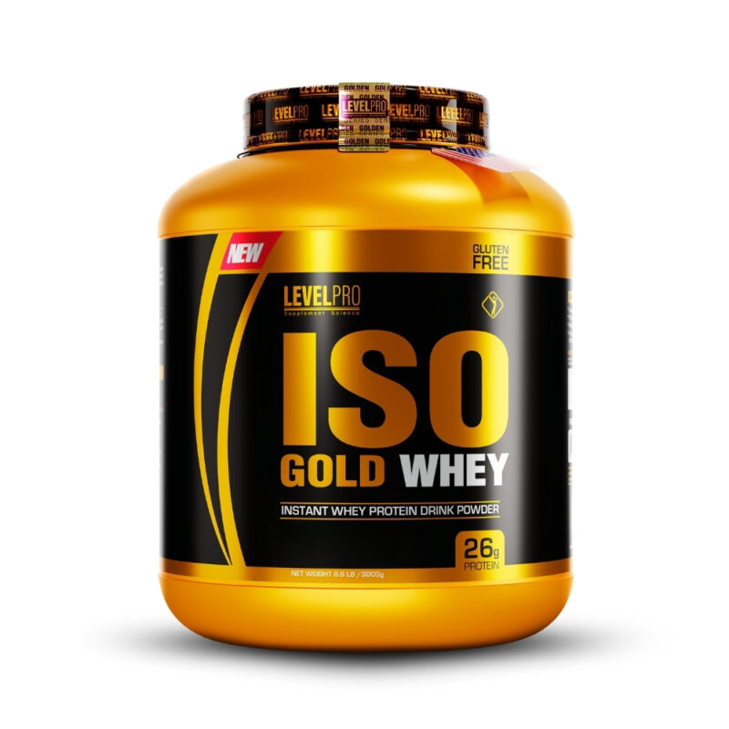 Iso Gold Whey 6.6Lb VainillaCreatina Level Pro 250GrStraps - Imagen 2