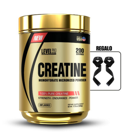 Creatina Monohidrata Level Pro 500Gr+Straps