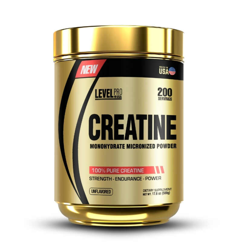 Creatina Monohidrata Level Pro 500Gr+Straps - Imagen 2
